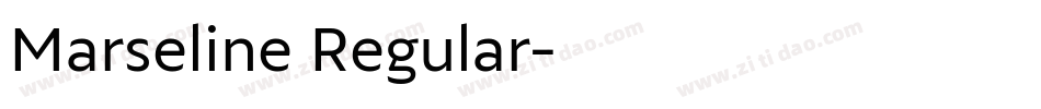 Marseline Regular字体转换